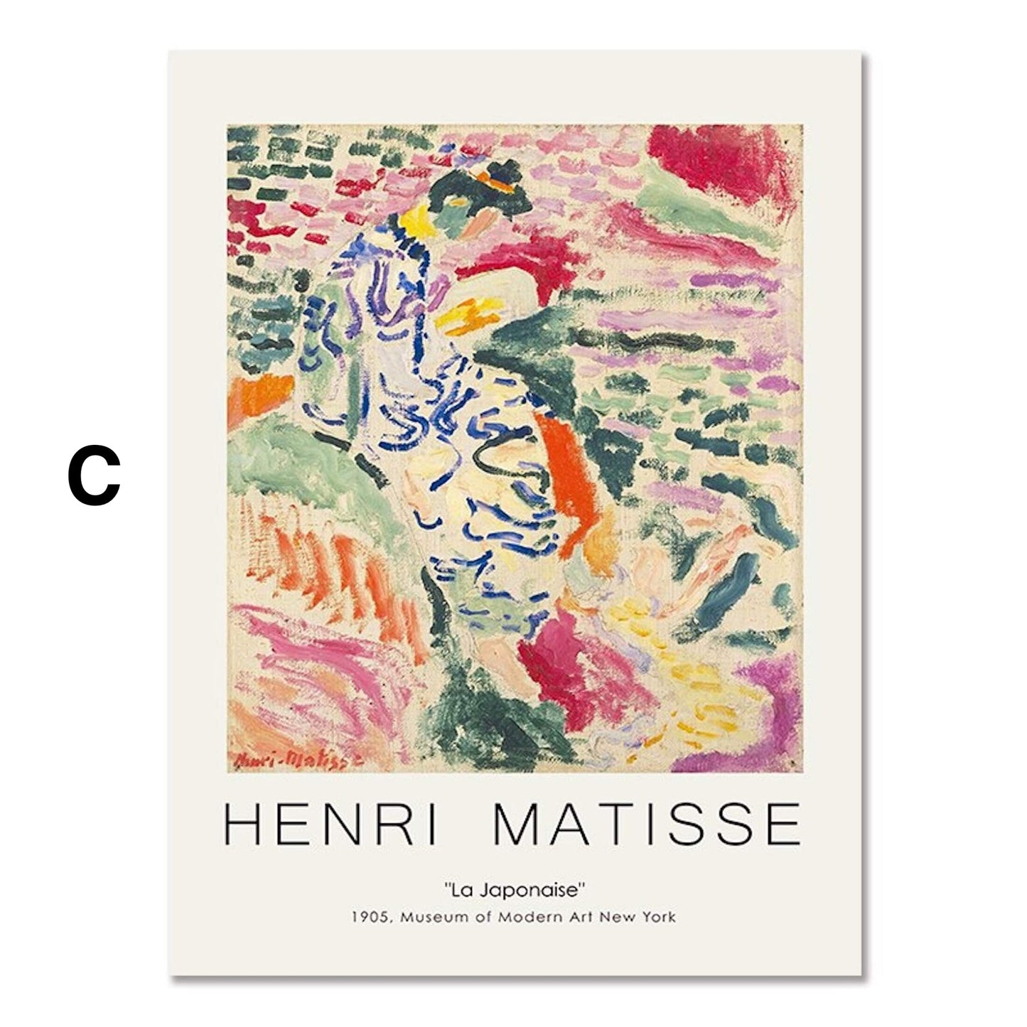 Poster Blumen Markt Tokio Henry Matisse & Keith Haring als Deko Print ohne Rahmen