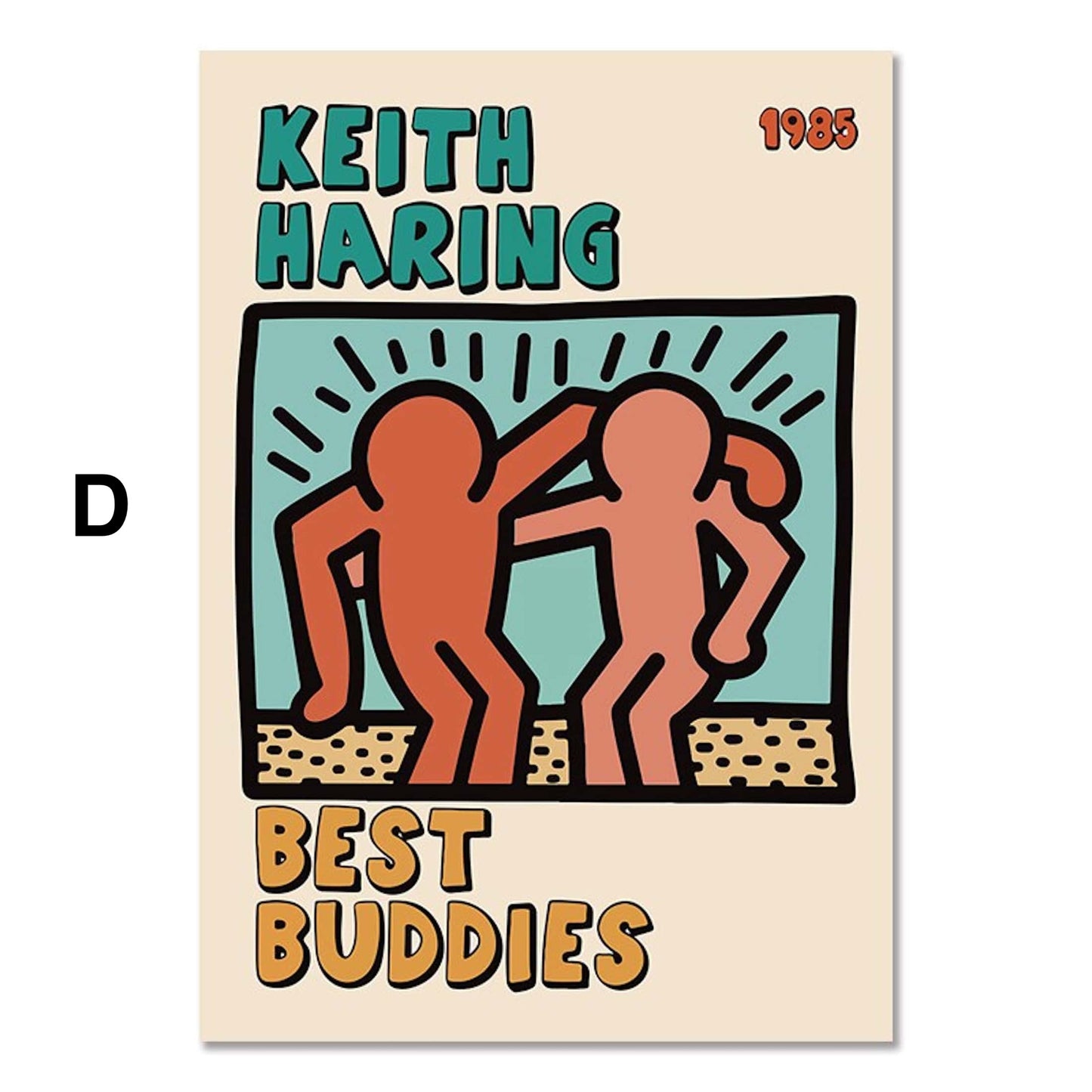 Poster Blumen Markt Tokio Henry Matisse & Keith Haring als Deko Print ohne Rahmen