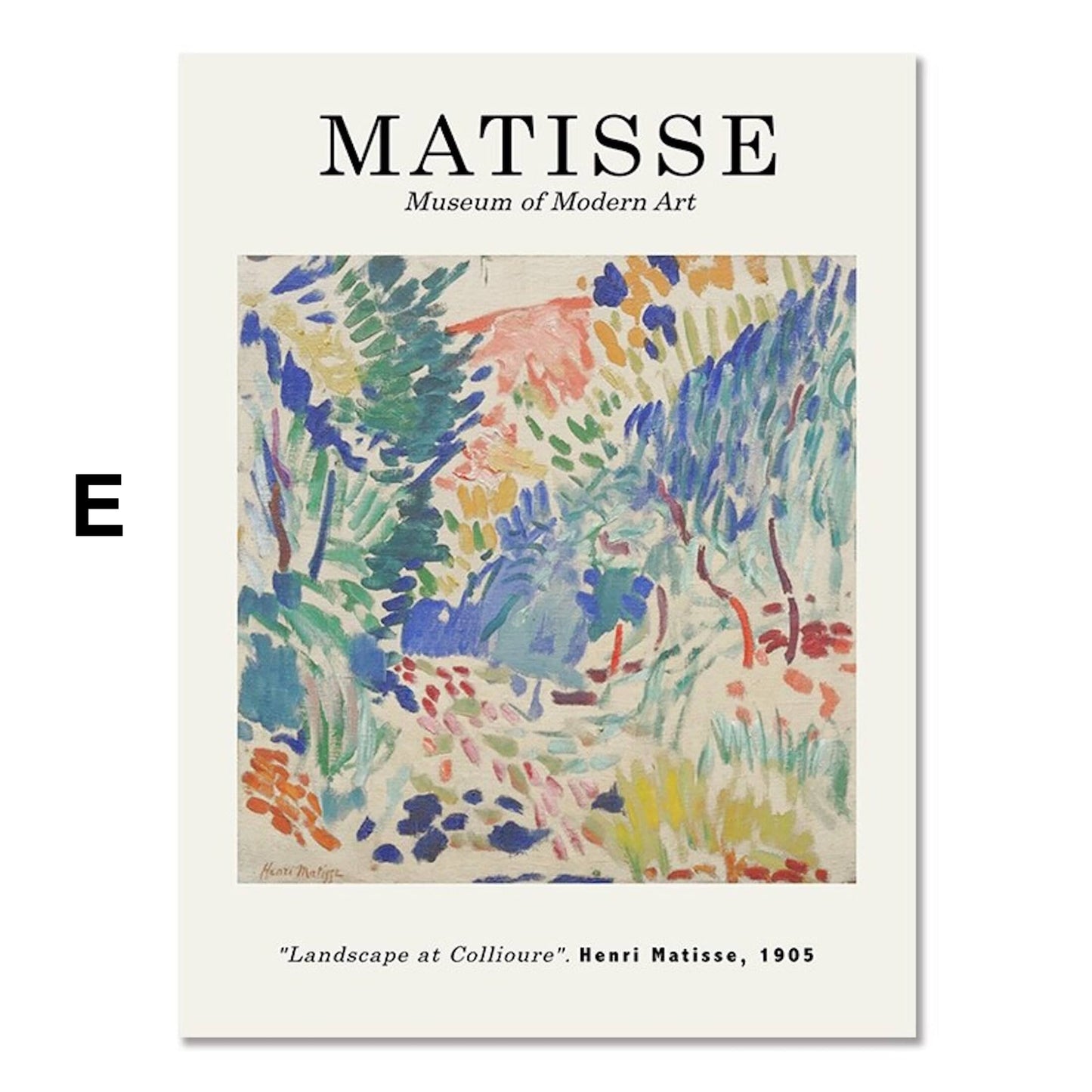 Poster Blumen Markt Tokio Henry Matisse & Keith Haring als Deko Print ohne Rahmen