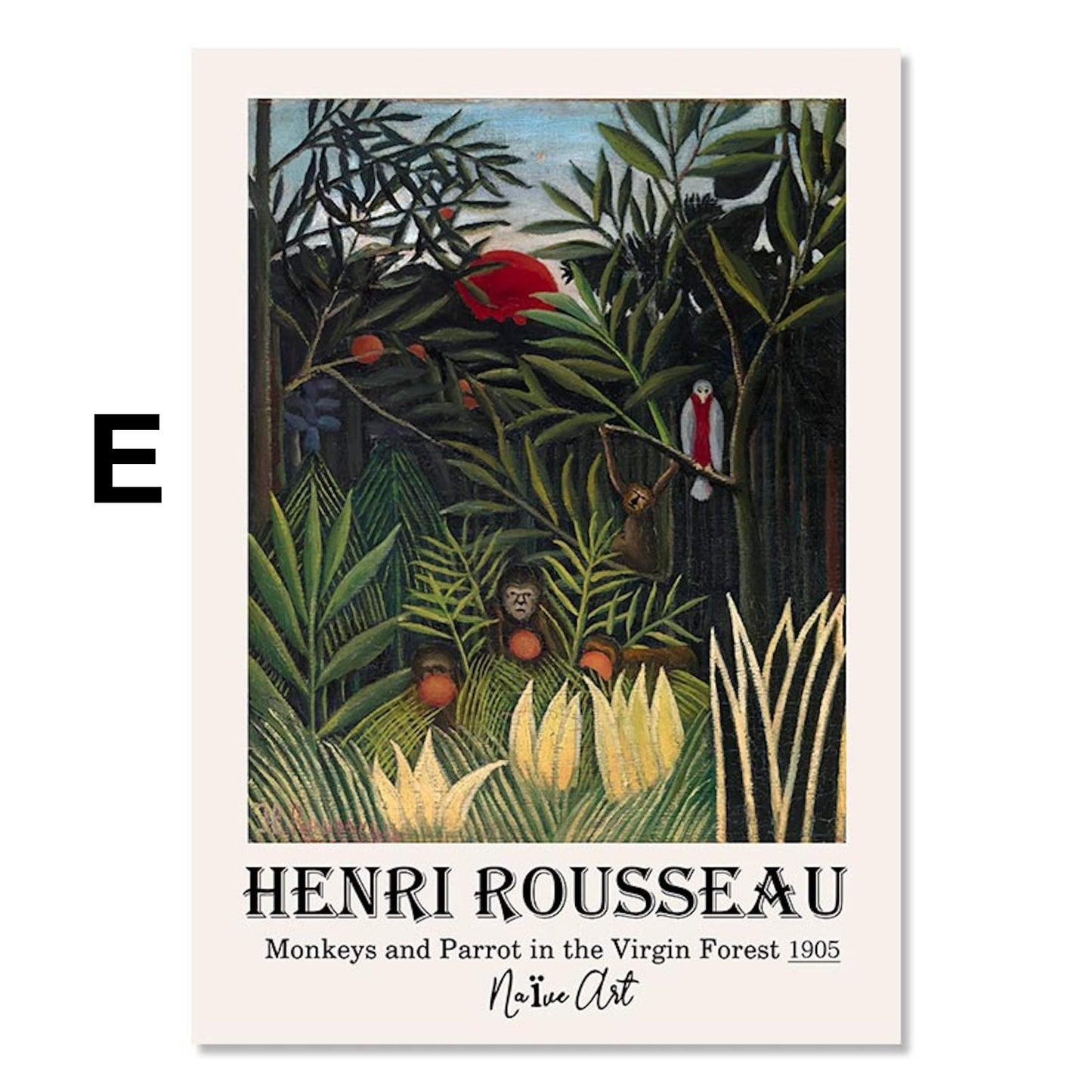 Poster Blumen Van Gogh Henri Matisse Rousseau Museum | Bilder Wohnzimmer | Wandbilder Schlafzimmer | Deko Print ohne Rahmen | Bilder