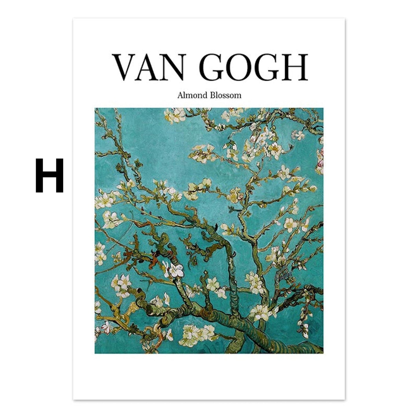 Poster Blumen Van Gogh Henri Matisse Rousseau Museum | Bilder Wohnzimmer | Wandbilder Schlafzimmer | Deko Print ohne Rahmen | Bilder