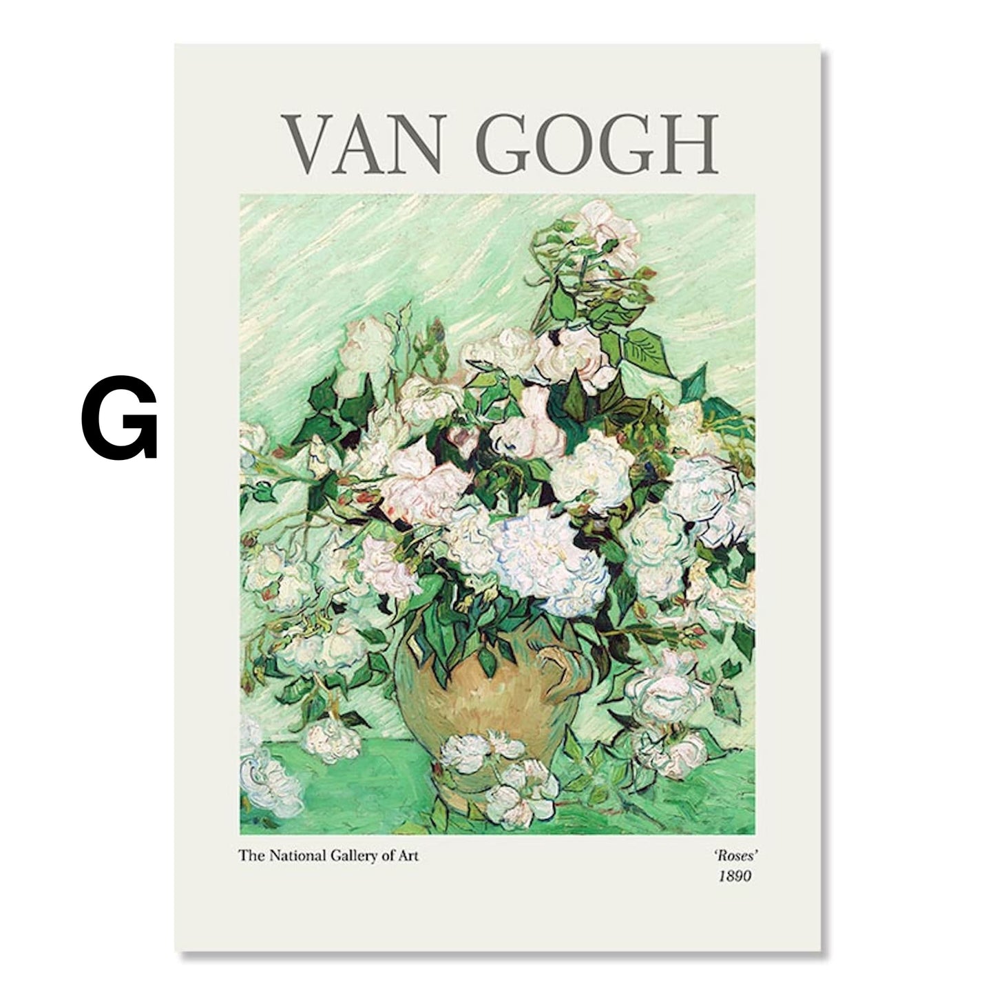 Poster Blumen Van Gogh Henri Matisse Rousseau Museum | Bilder Wohnzimmer | Wandbilder Schlafzimmer | Deko Print ohne Rahmen | Bilder