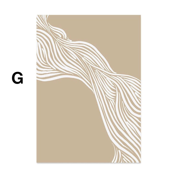 JUSTGOODMOOD Boho Poster – Premium Baumwollkunst für Zuhause