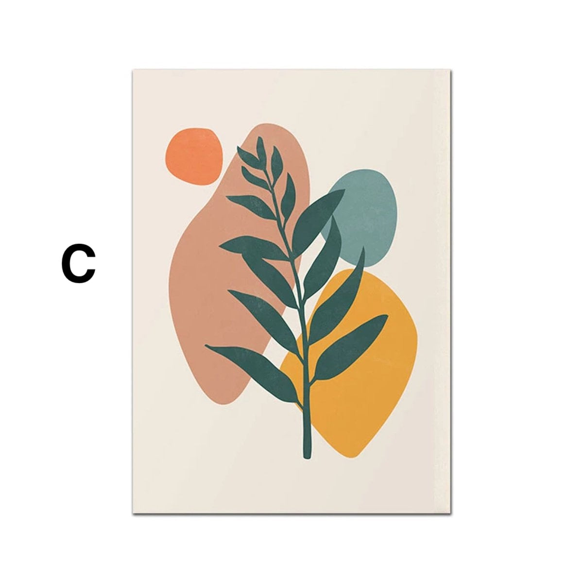 Abstrakte Boho Poster · Terrakotta & Grün · Minimalistische Wandbilder · Modernes Wohnambiente · ohne Rahmen