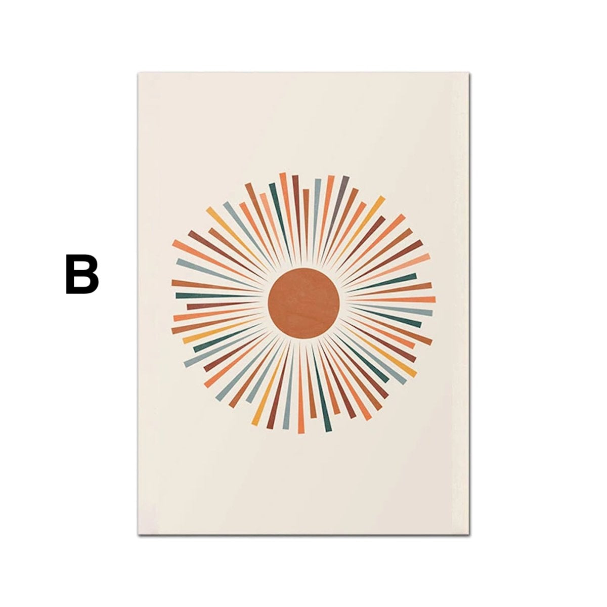 Abstrakte Boho Poster · Terrakotta & Grün · Minimalistische Wandbilder · Modernes Wohnambiente · ohne Rahmen