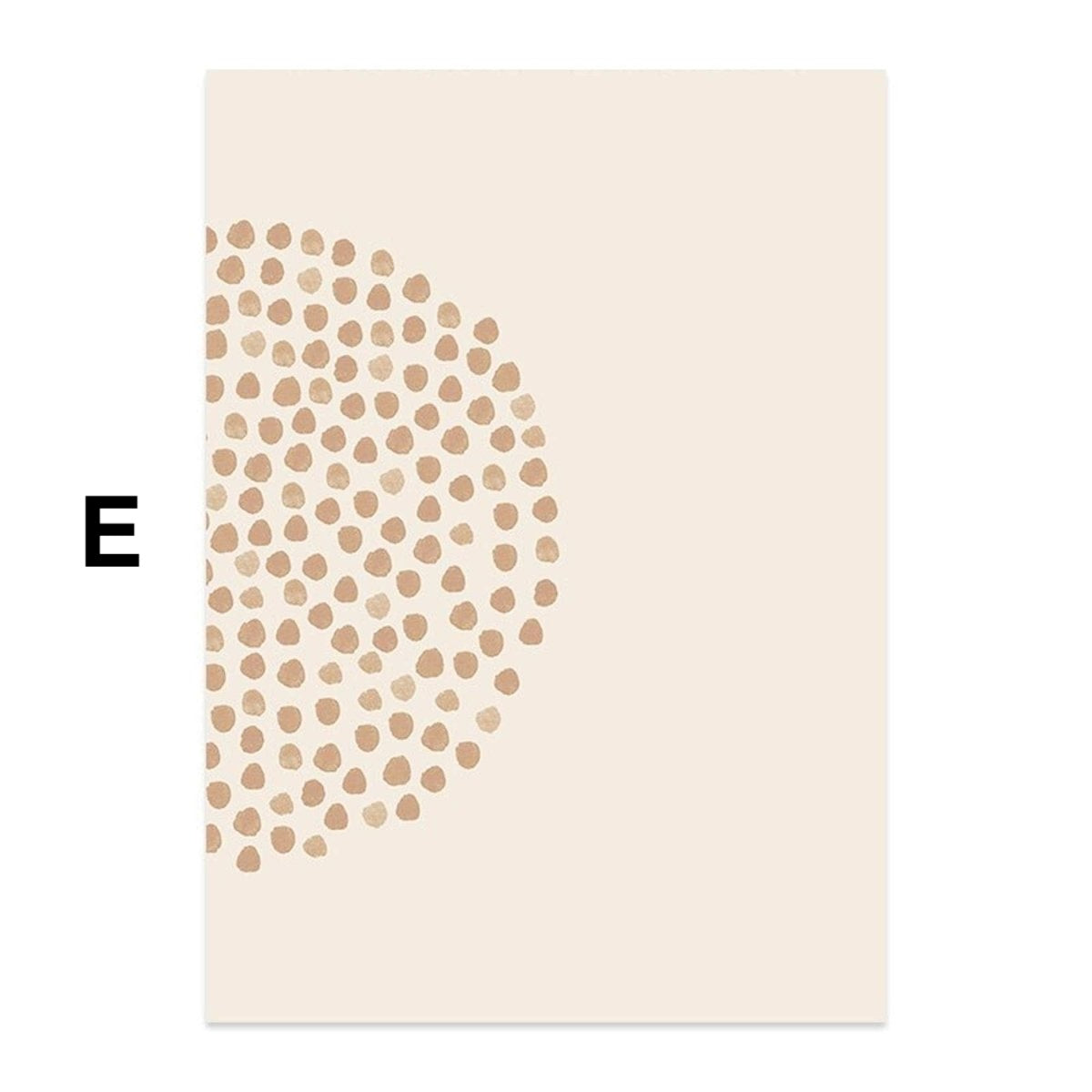 Poster Boho Halbkreise und Linien als Deko Print ohne Rahmen