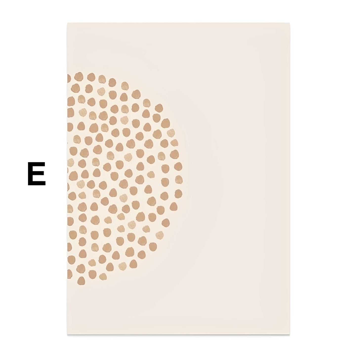 Poster boho semicircles and lines as a decorative print without a frame