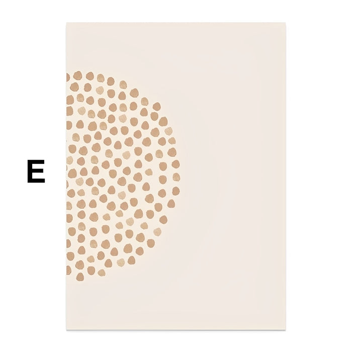 Poster Boho Halbkreise – Premium Baumwollprint