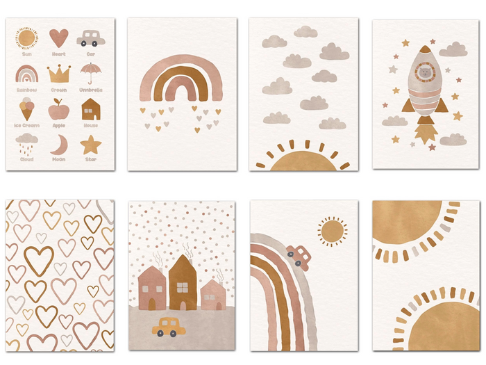 JUSTGOODMOOD Boho Poster – Lebendige Farben & Qualität