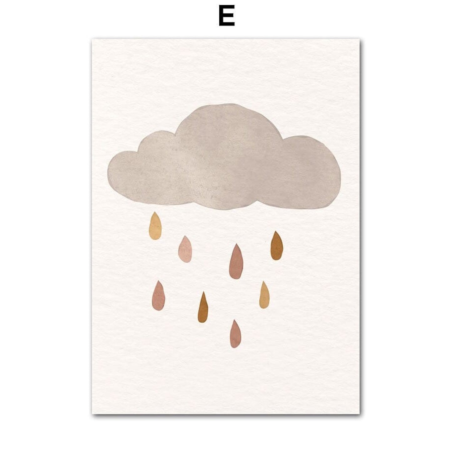 Poster Boho Kinderzimmer · Sonne · Autos · Hallo Welt · Turm als Deko Print ohne Rahmen