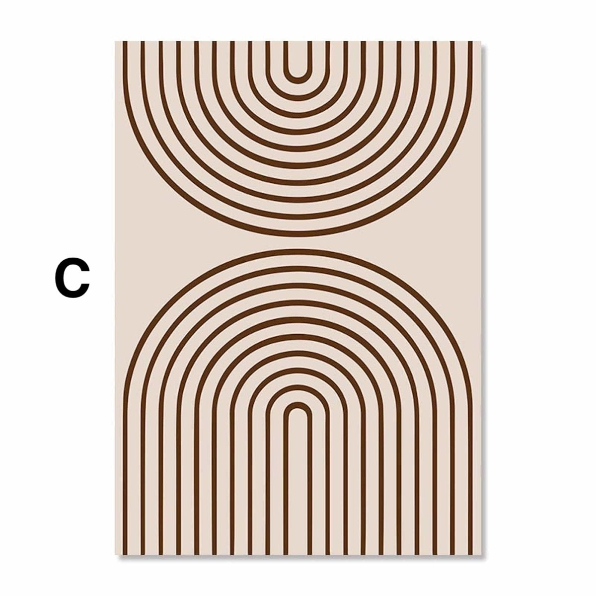 Boho Linien Abstrakt Botanik Poster · Bilder Wohnzimmer · Wandbilder Schlafzimmer · Deko Print ohne Rahmen