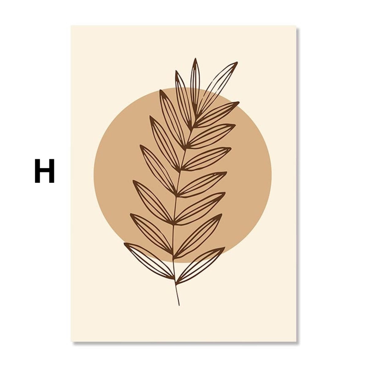 Boho Linien Abstrakt Botanik Poster · Bilder Wohnzimmer · Wandbilder Schlafzimmer · Deko Print ohne Rahmen