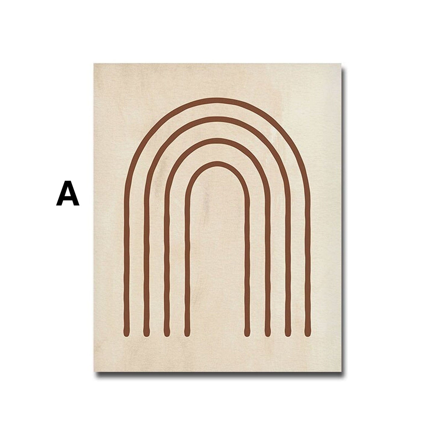 Poster Boho Linien und Geometrische Formen als Deko Print ohne Rahmen