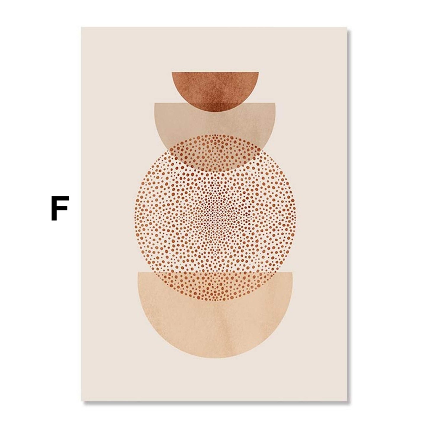 Poster Boho Sonne Linien und Geometrische Formen als Deko Print ohne Rahmen