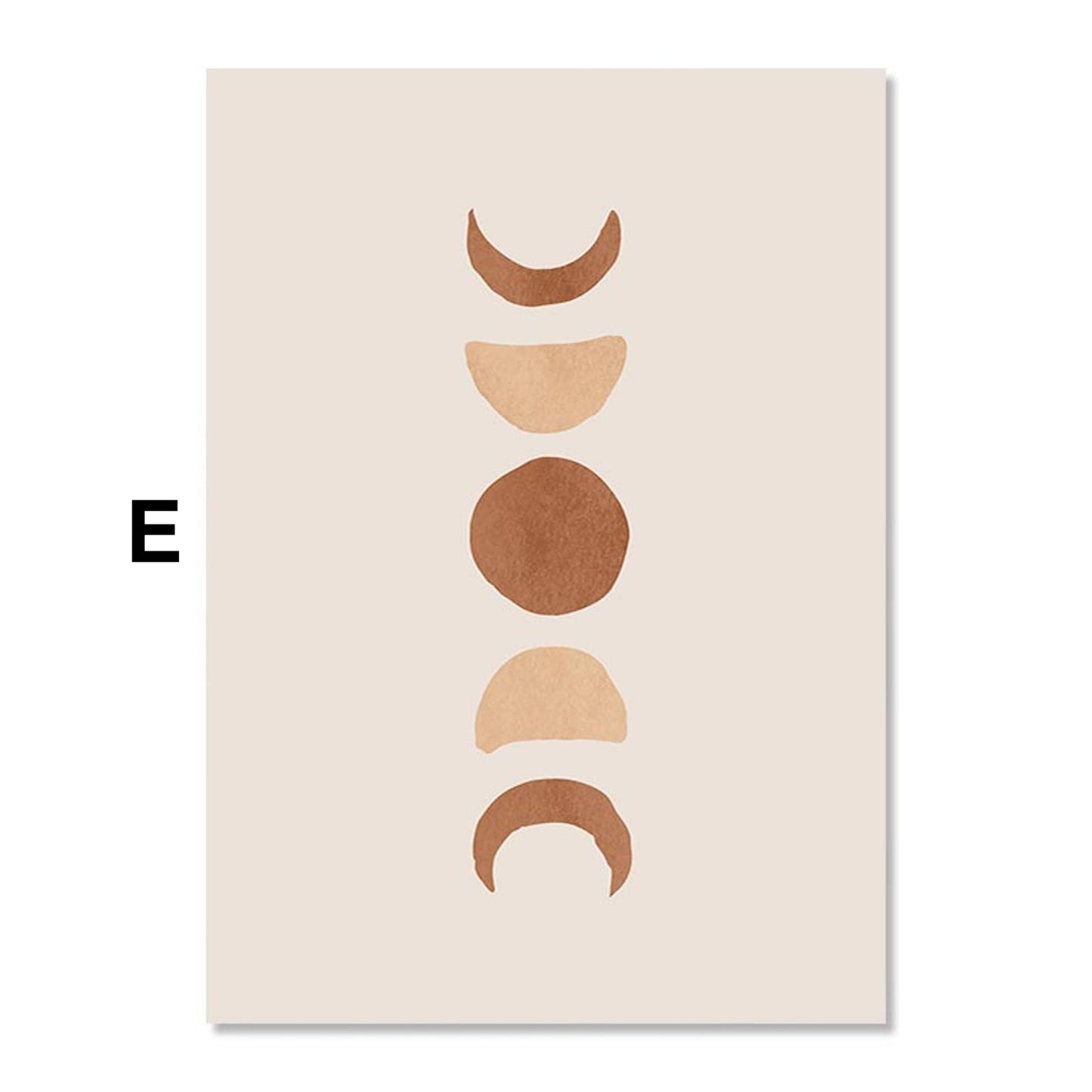 Poster Boho Sonne Linien und Geometrische Formen als Deko Print ohne Rahmen