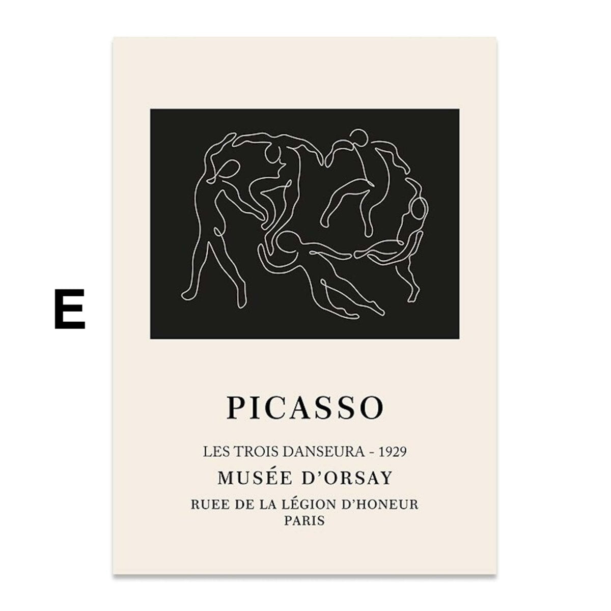 Poster Thin lines and shapes Abstract as a decorative print without a frame