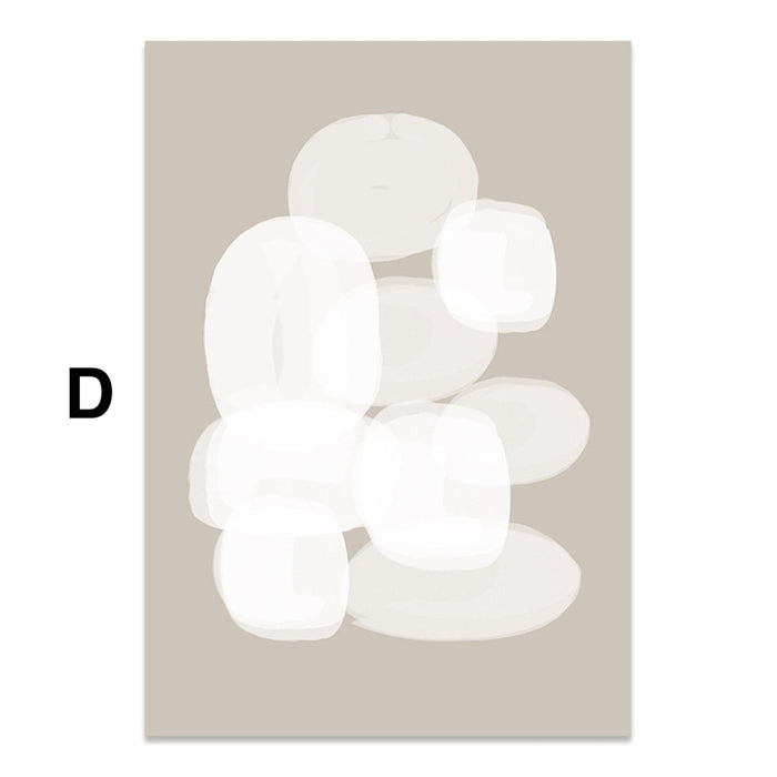 Abstraktes Poster auf Baumwollcanvas – JUSTGOODMOOD