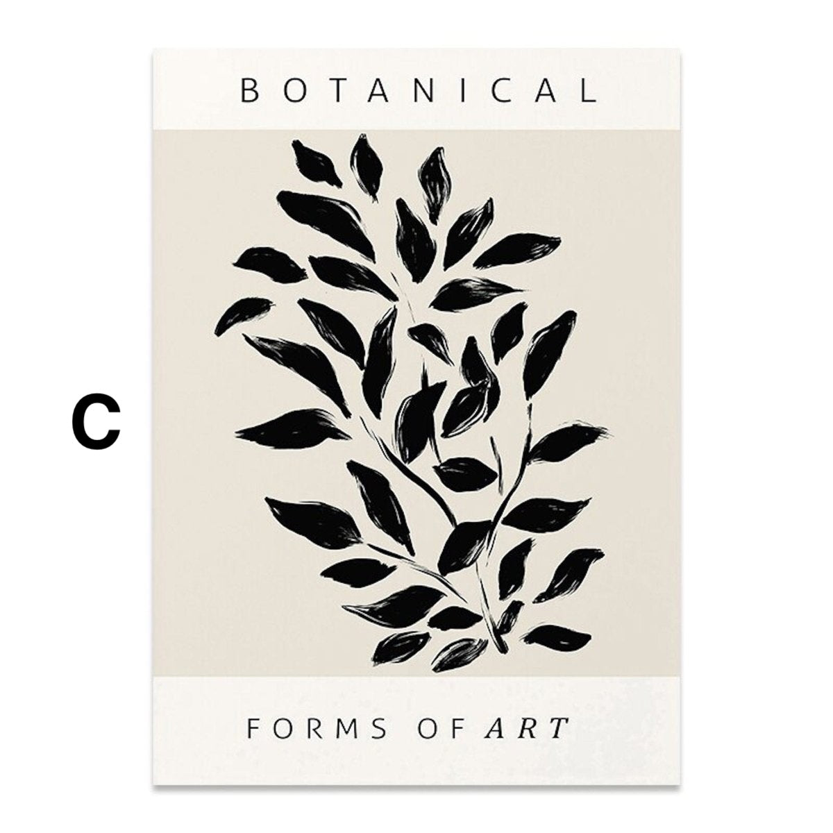 Poster Thin lines and shapes Abstract as a decorative print without a frame