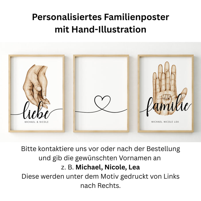 JUSTGOODMOOD Familienposter – Canvas Kunst aus Deutschland