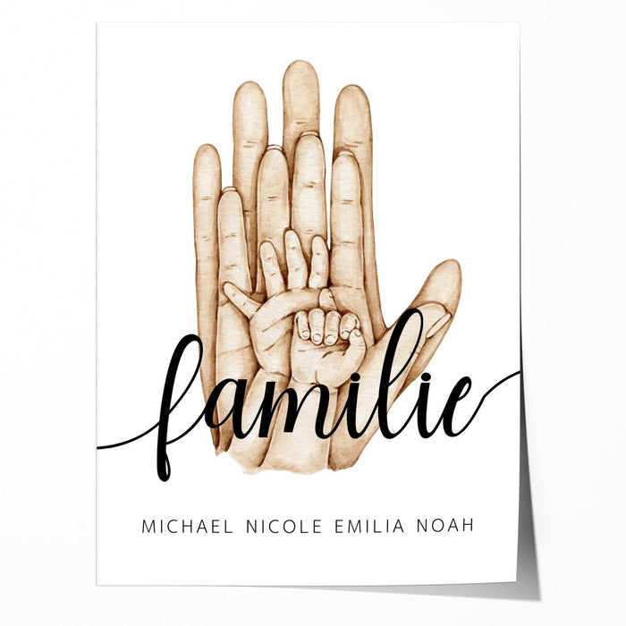 JUSTGOODMOOD Familienposter – Canvas Kunst aus Deutschland
