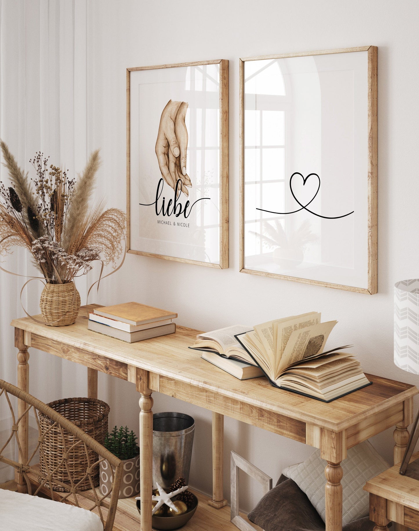Poster Familie Personalisiert mit Händen I Familiengeschenk I Wohnzimmer & Schlafzimmer Bilder I Wand Deko I Kunstdruck I ohne Rahmen - justgoodmood
