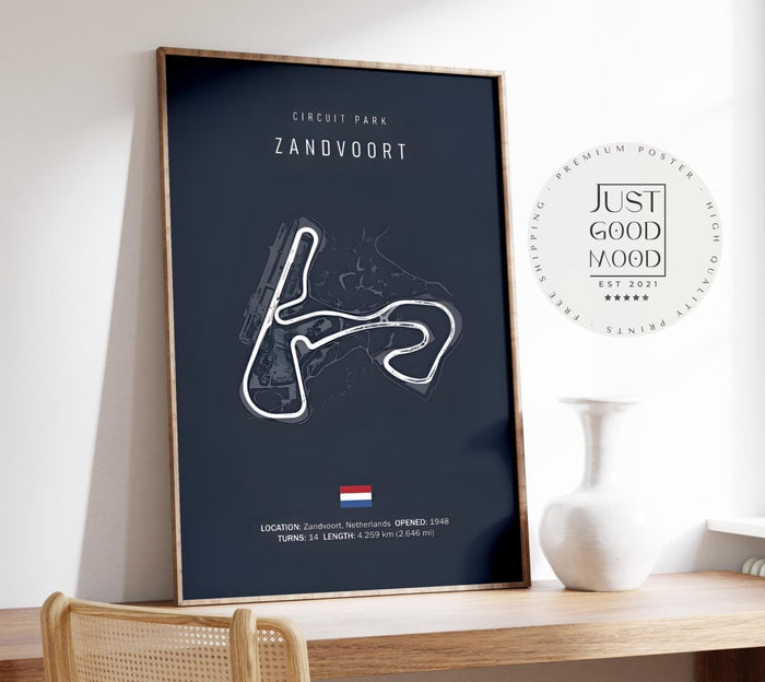JUSTGOODMOOD Formel 1 Poster – Premium Baumwollprint