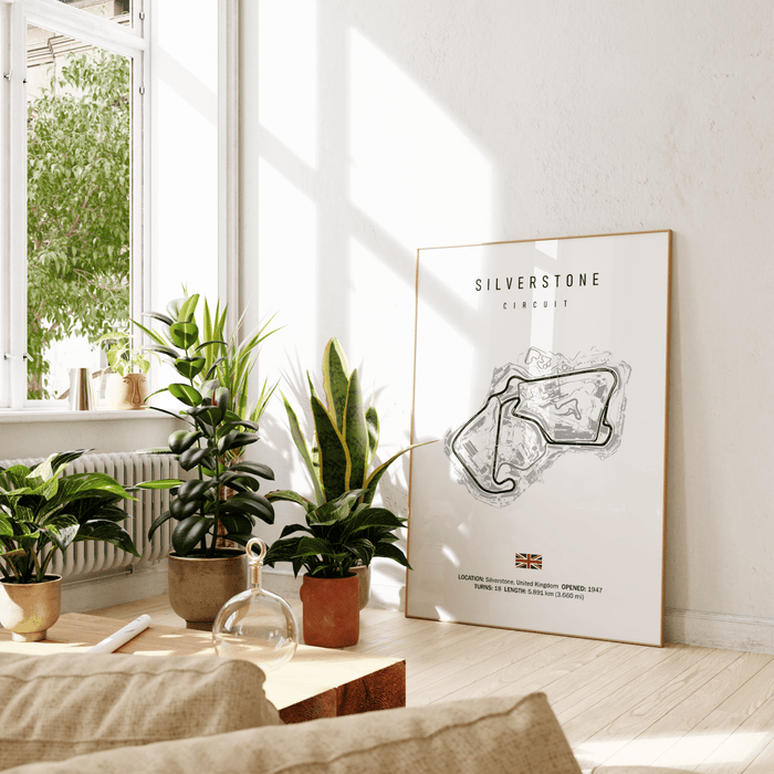 JUSTGOODMOOD Formel 1 Poster – Hochwertiger Baumwollcanvas
