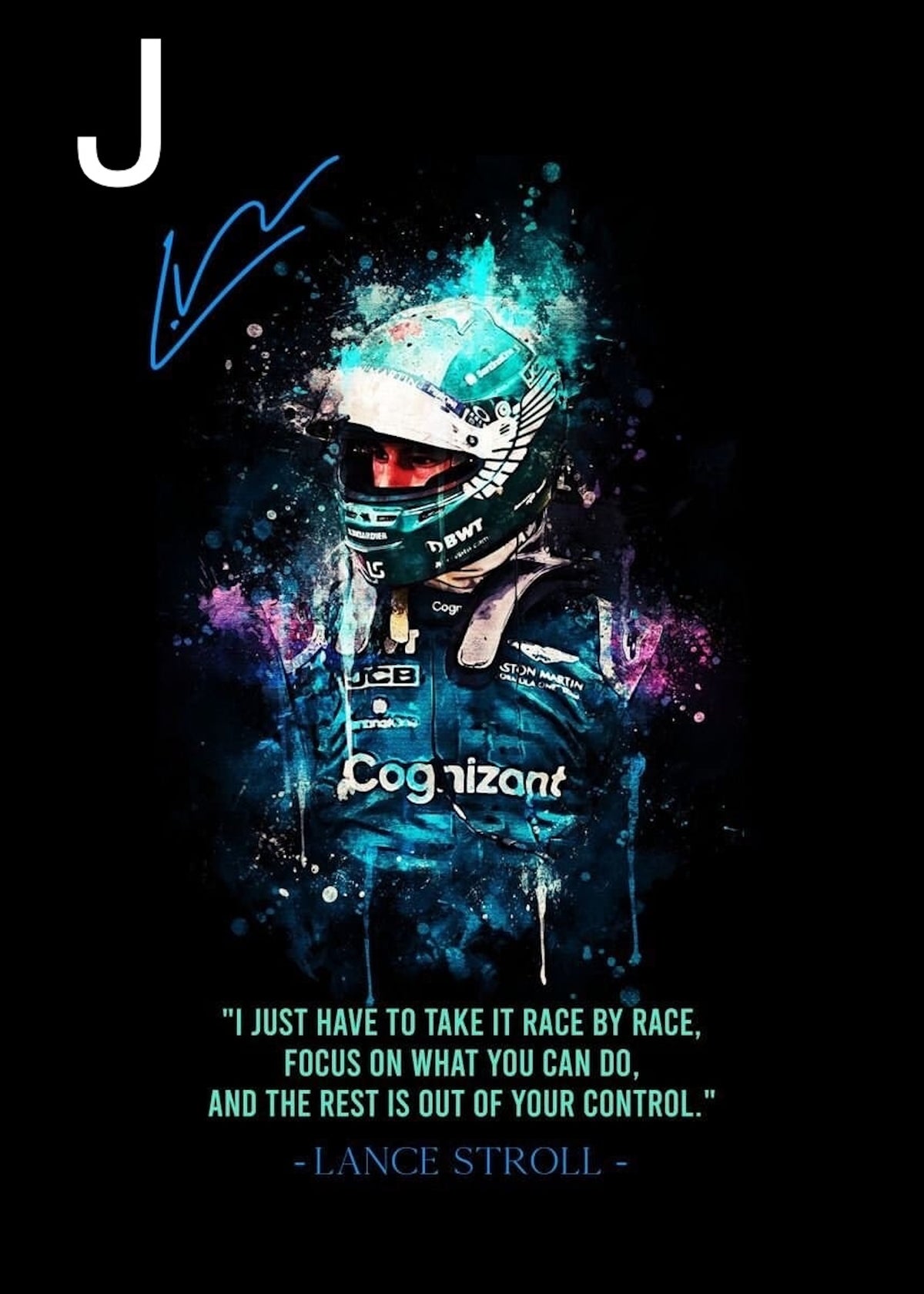 Poster Formel 1 Rennfahrer Legenden Sprüche · Deko Print ohne Rahmen