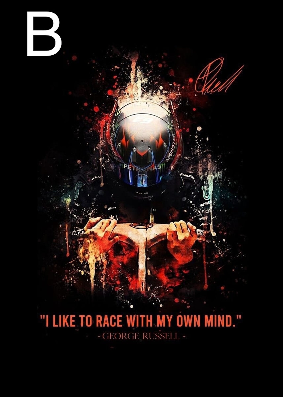 Poster Formel 1 Rennfahrer Legenden Sprüche · Deko Print ohne Rahmen