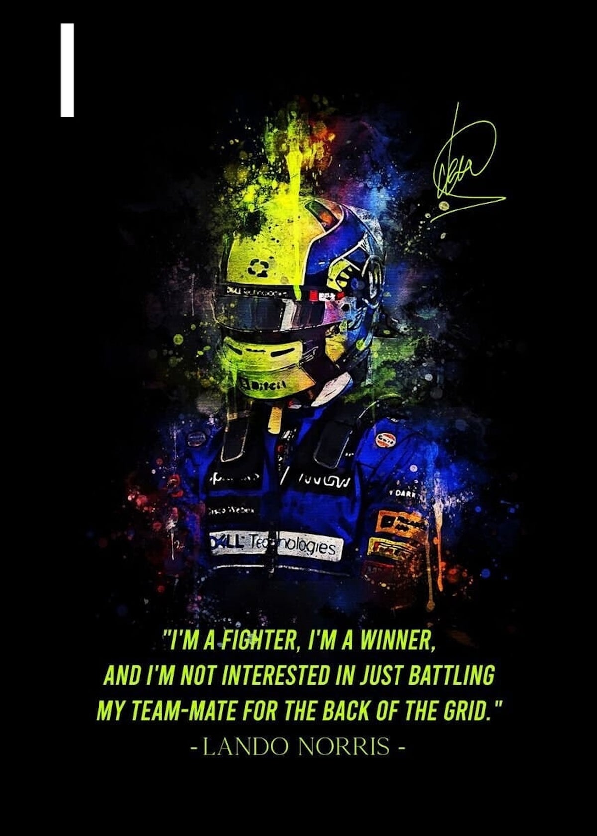 Poster Formel 1 Rennfahrer Legenden Sprüche · Deko Print ohne Rahmen