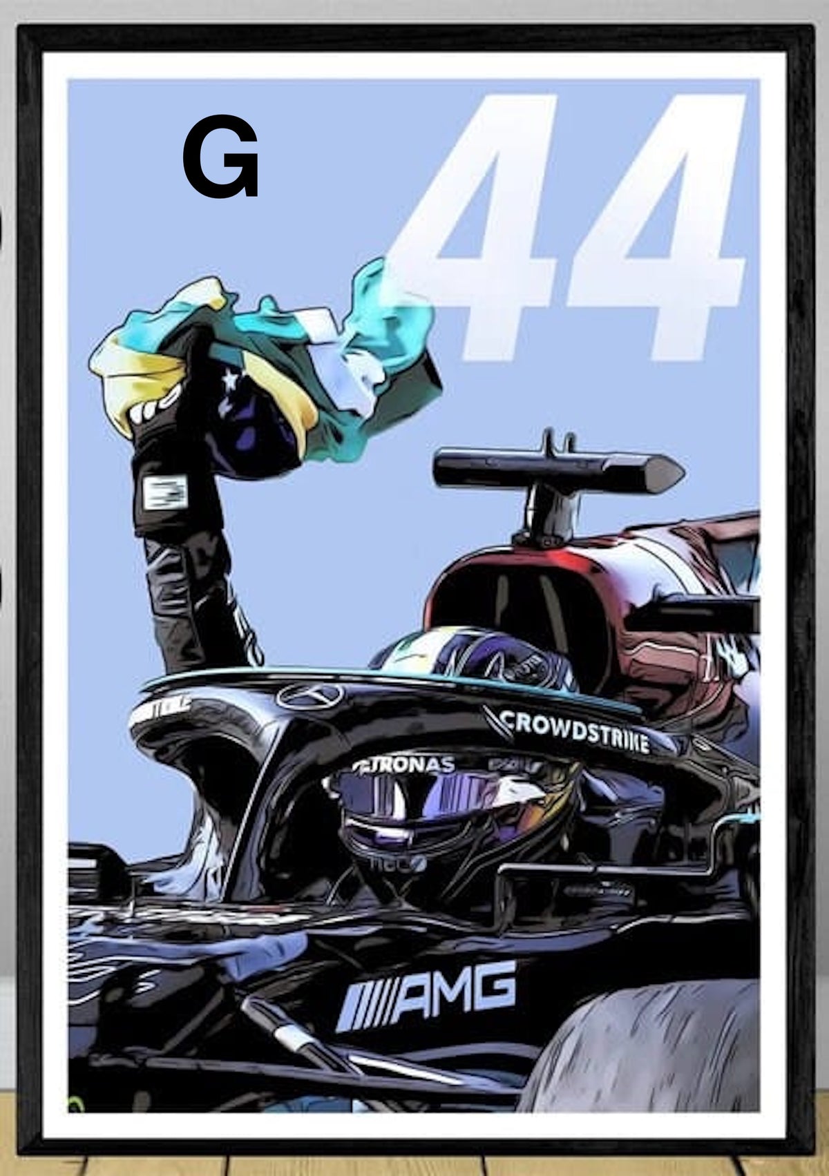 Poster Formel 1 Rennwagen Grand Prix Rennfahrer ·  Deko Print ohne Rahmen