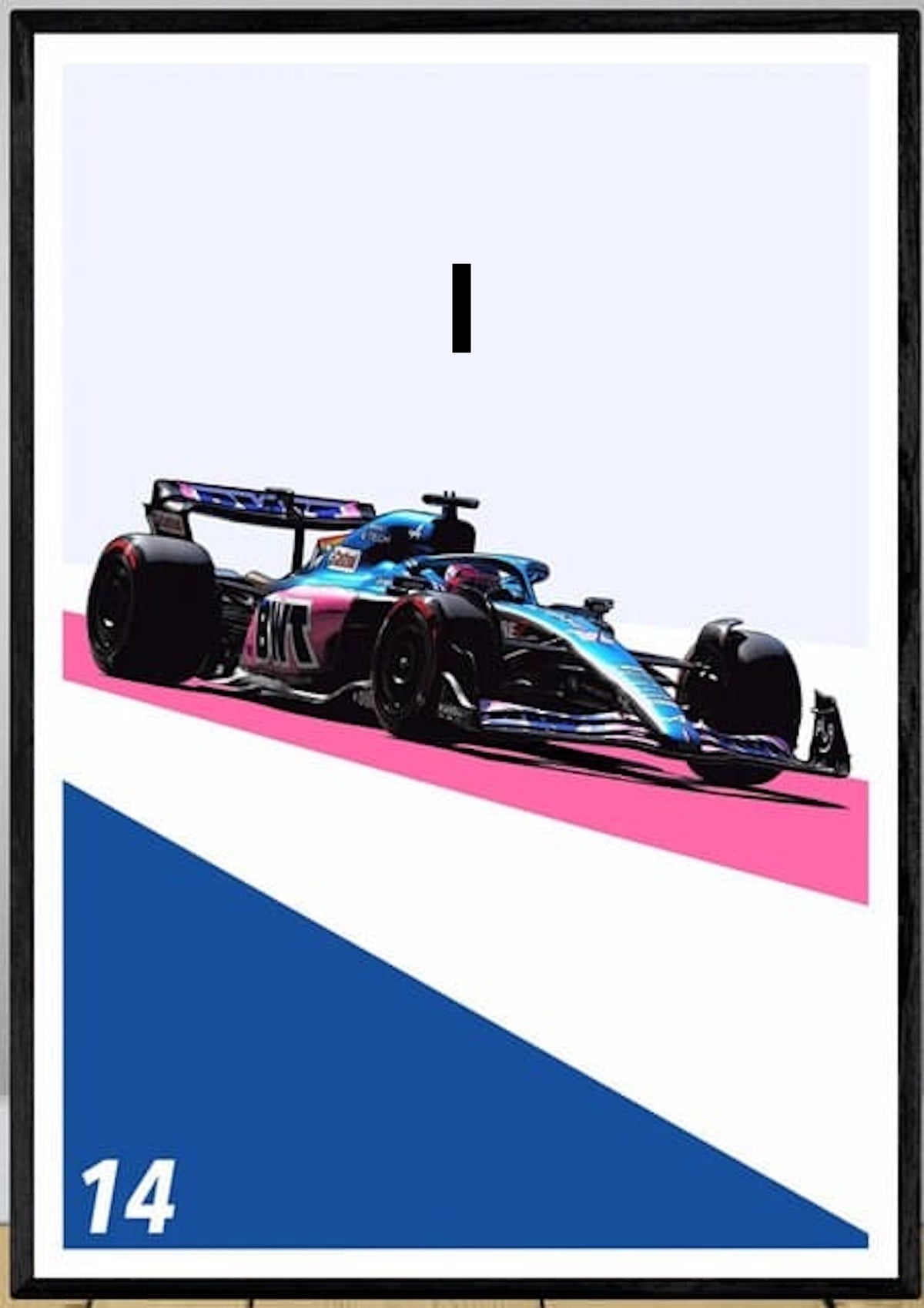 Poster Formel 1 Rennwagen Grand Prix Rennfahrer ·  Deko Print ohne Rahmen