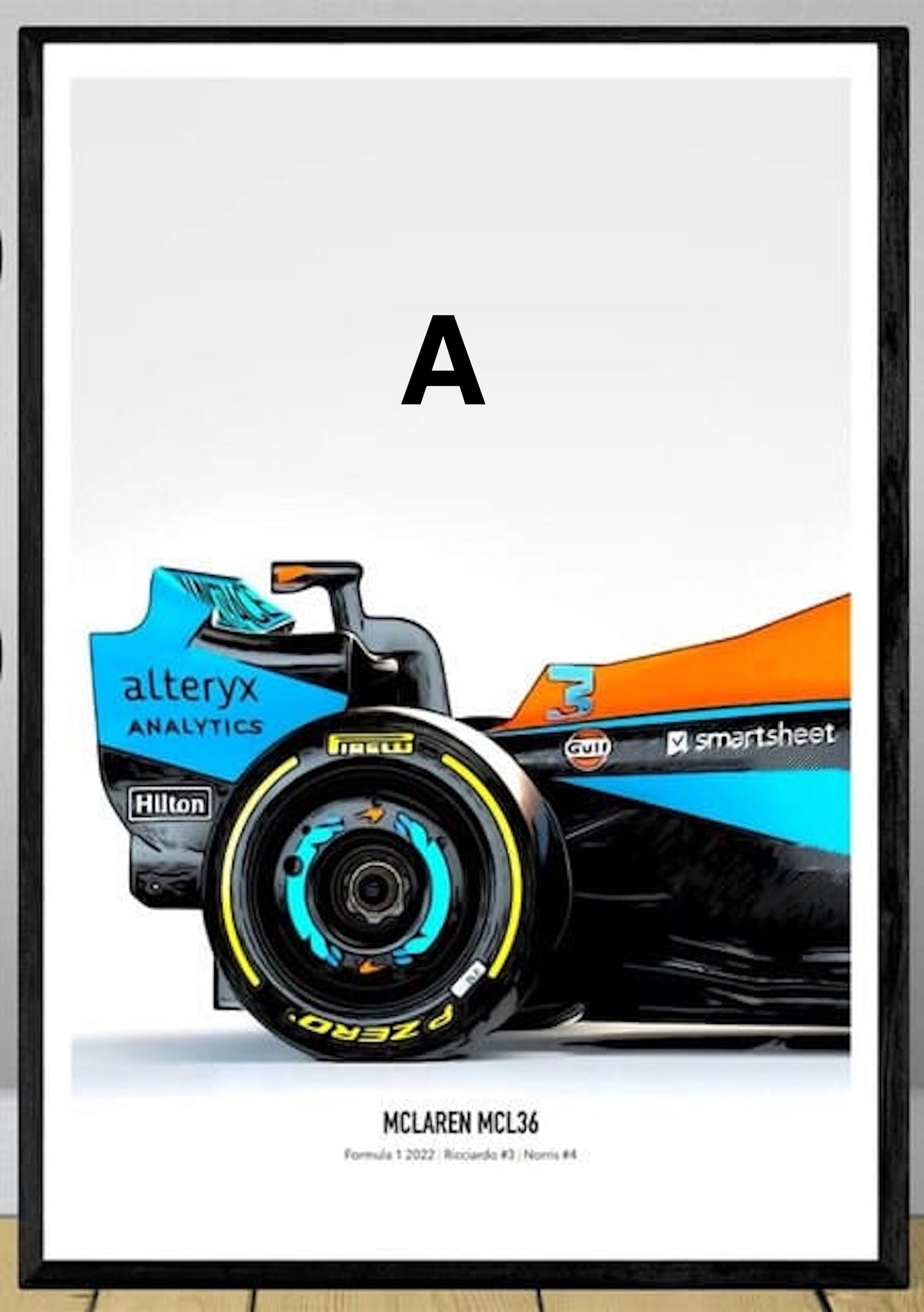 Poster Formel 1 Rennwagen Grand Prix Rennfahrer ·  Deko Print ohne Rahmen