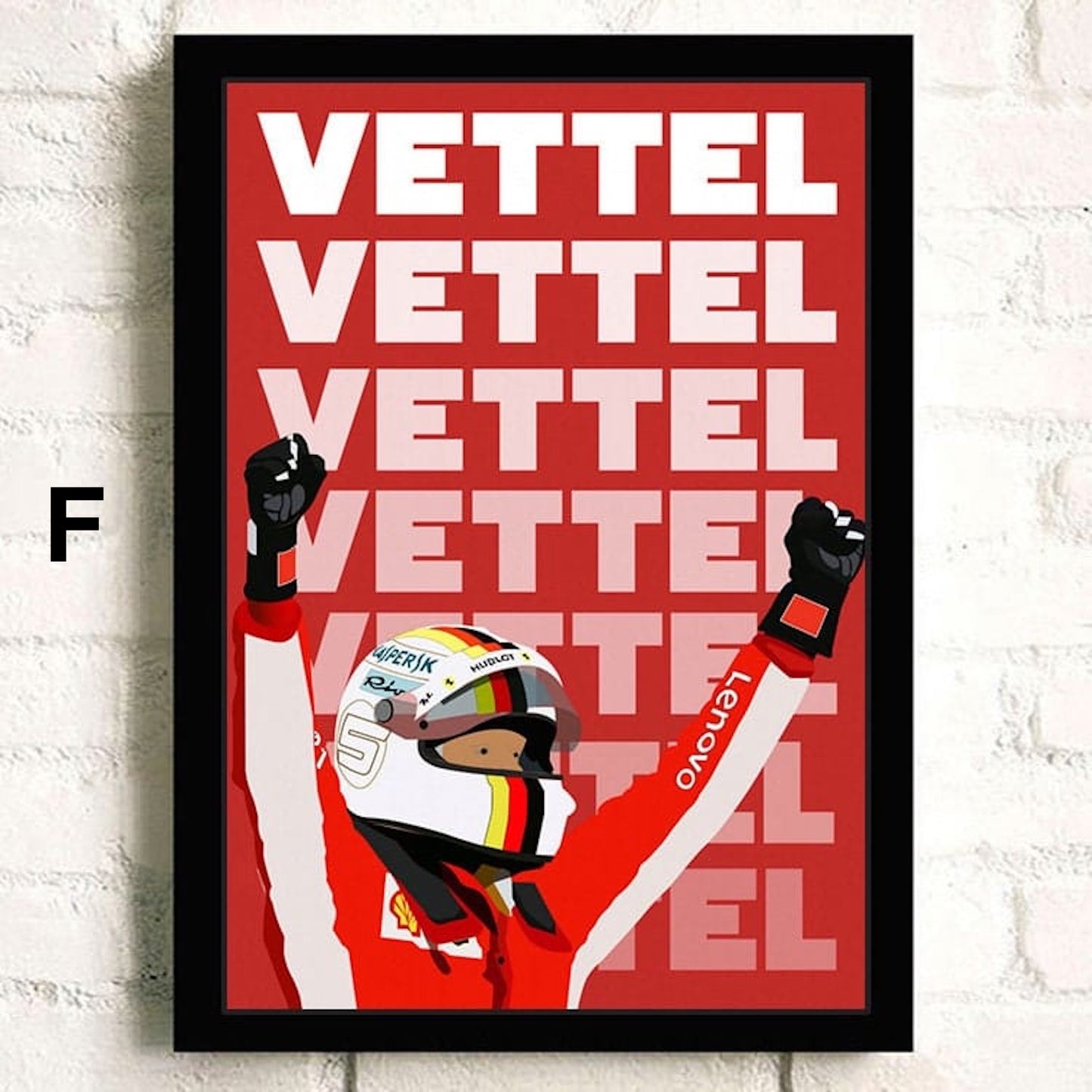 Poster Formel 1 Rennwagen Grand Prix Rennfahrer Legenden ·  Deko Print ohne Rahmen
