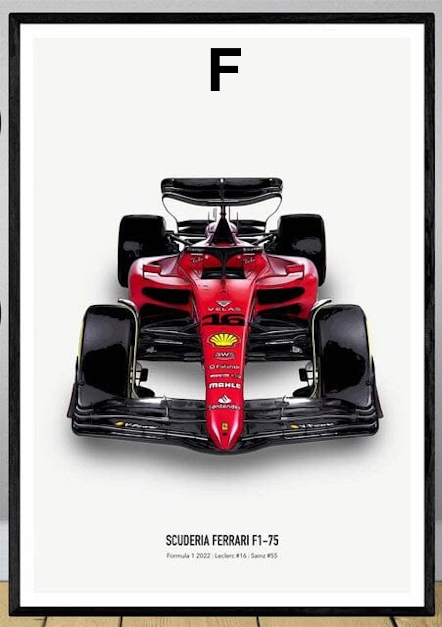 Poster Formel 1 Rennwagen Grand Prix Rennfahrer Namen Wagen Nummer ·  Deko Print ohne Rahmen