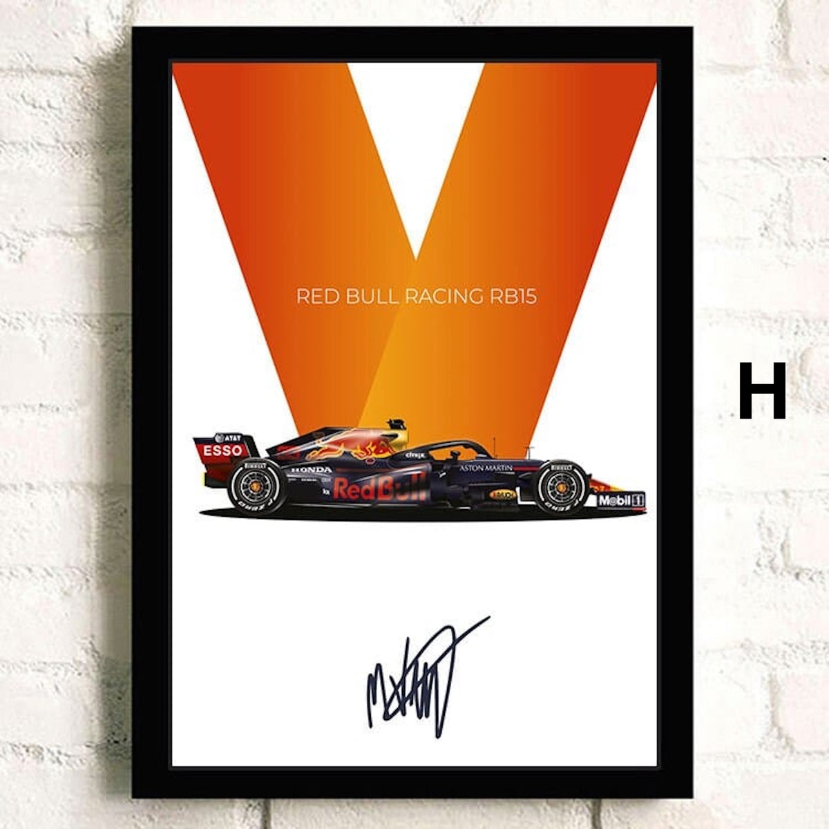 Poster Formel 1 Rennwagen Grand Prix Rennfahrer Signature   ·  Deko Print ohne Rahmen