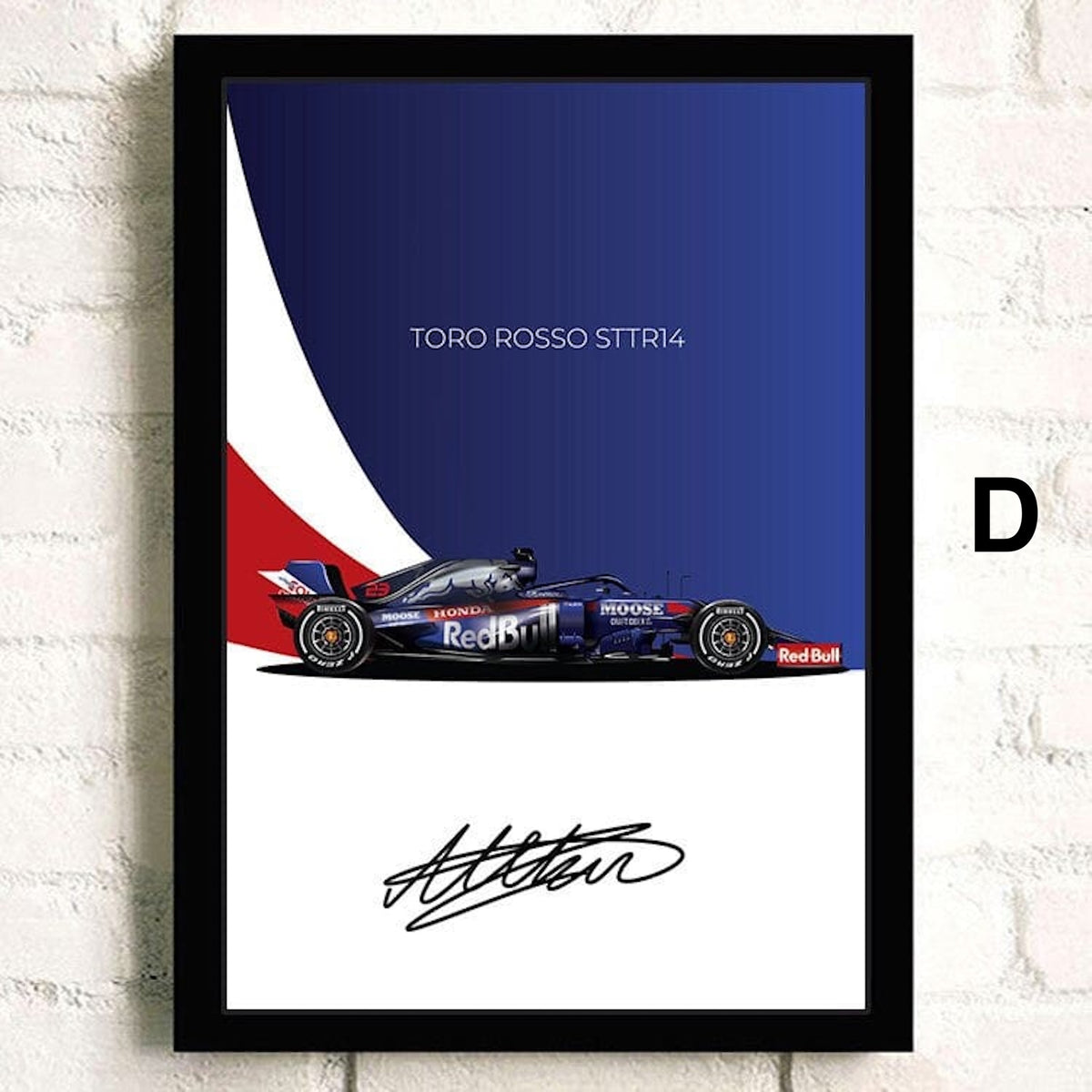 Poster Formel 1 Rennwagen Grand Prix Rennfahrer Signature   ·  Deko Print ohne Rahmen
