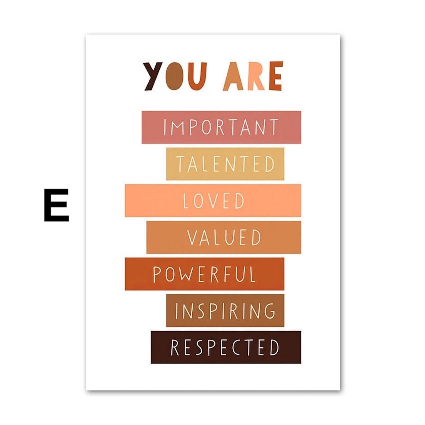 Poster Frieden Liebe Freundlich als Deko Print ohne Rahmen