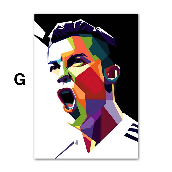 Poster Cristiano Ronaldo – Premium Baumwoll-Print