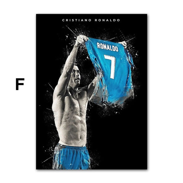 Poster Cristiano Ronaldo – Premium Baumwoll-Print