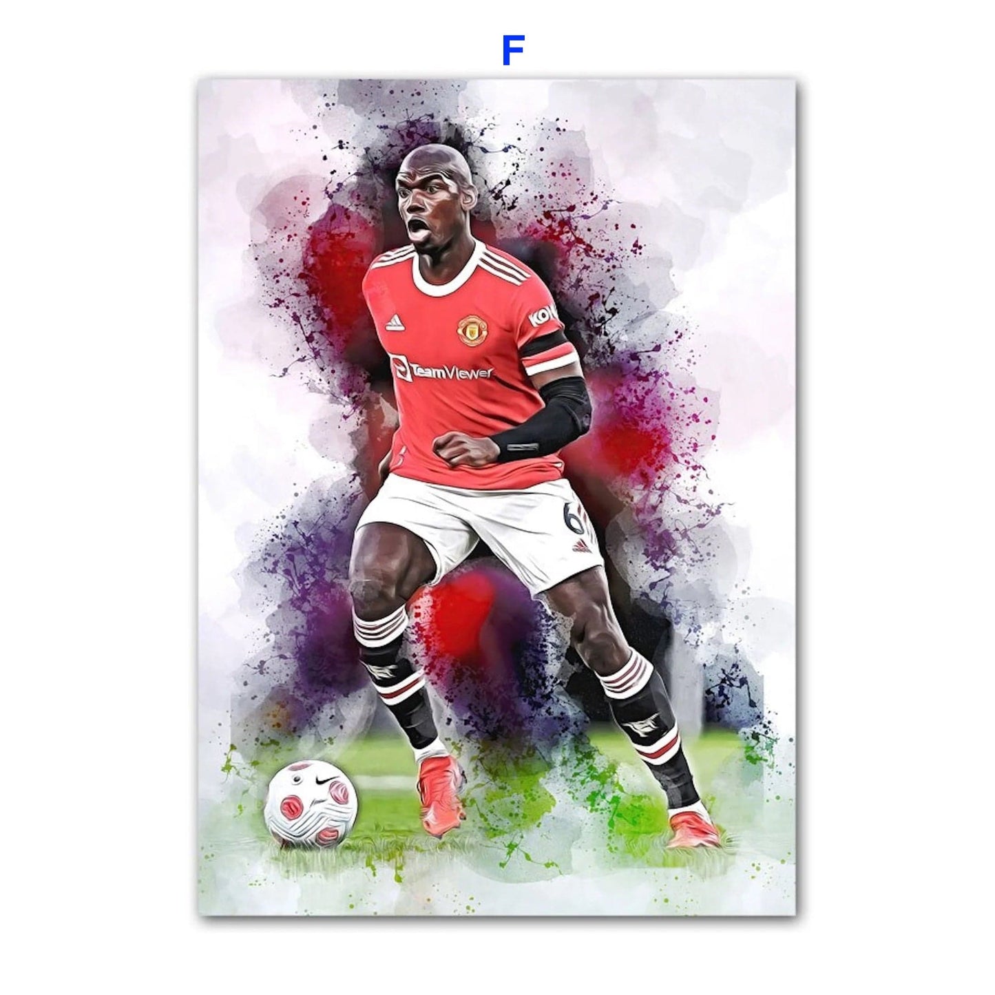 Poster Fußballspieler Paris Sant German Messi Mbappe Nejmar Jr und andere Spieler als Deko Print ohne Rahmen - justgoodmood