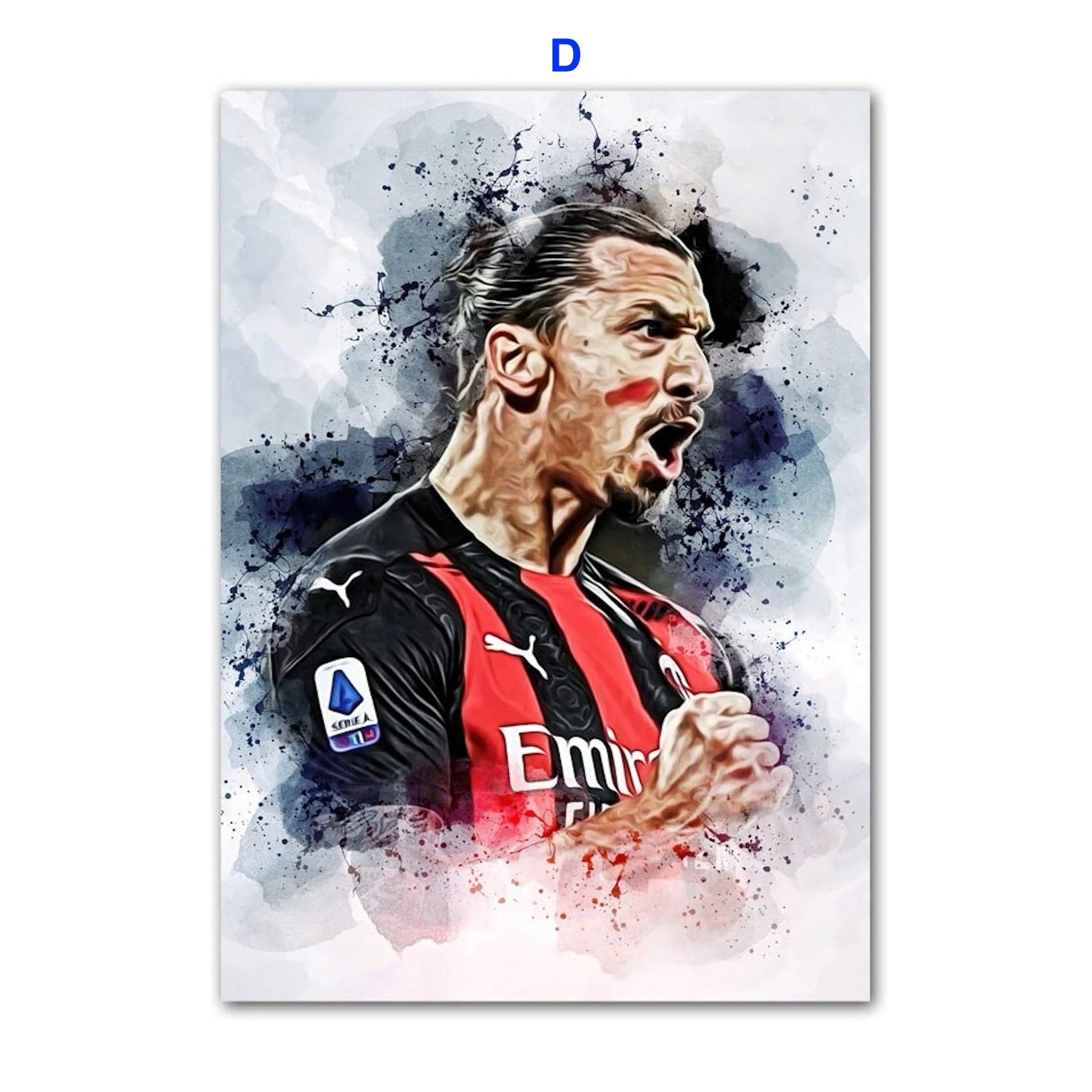 Poster Fußballspieler Paris Sant German Messi Mbappe Nejmar Jr und andere Spieler als Deko Print ohne Rahmen - justgoodmood