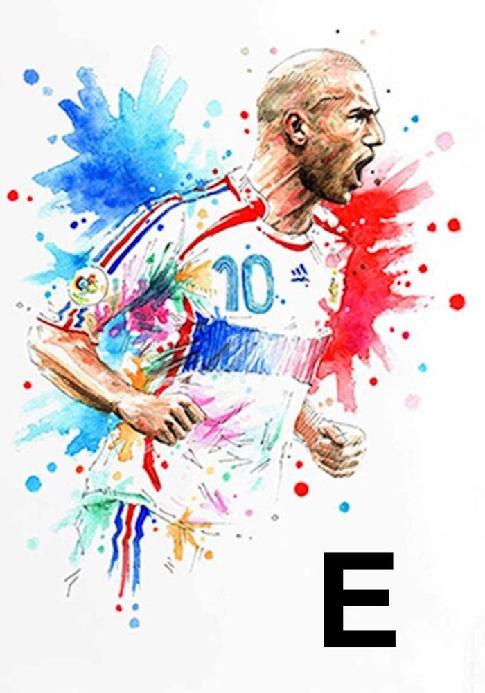 Poster Mbappe & Ronaldo – Premium Baumwoll-Print