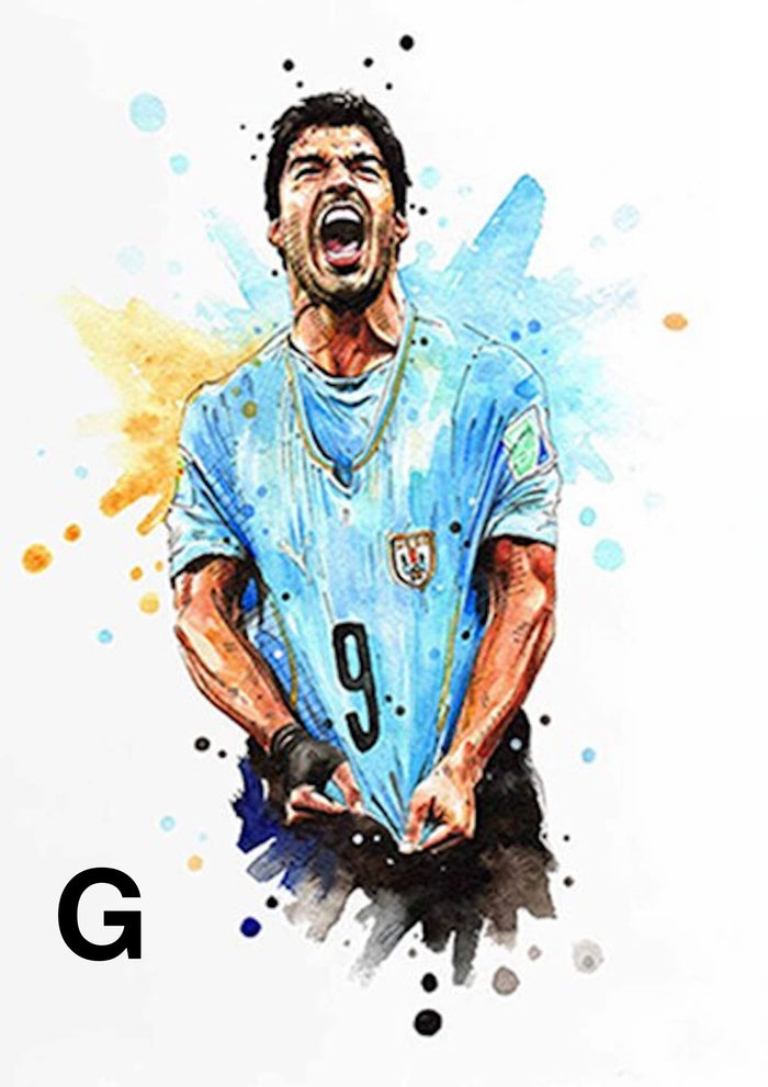 Poster Mbappe & Ronaldo – Premium Baumwoll-Print