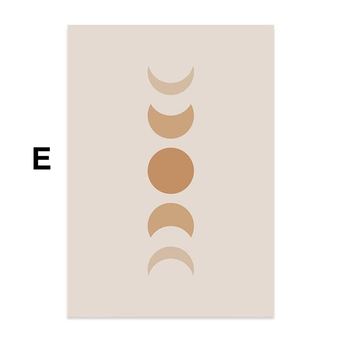 JUSTGOODMOOD Poster: Kreis & Körperformen aus Baumwolle