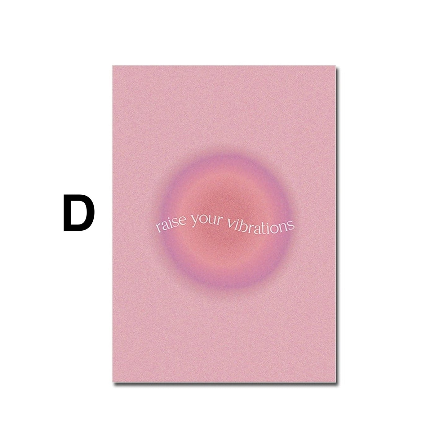 Poster Gedanken Energie Positiv Mindset · Wohnkultur| Bilder Wohnzimmer | Wandbilder Schlafzimmer | Deko Print ohne Rahmen | Bilder