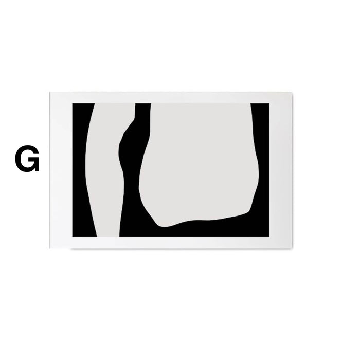 JUSTGOODMOOD Poster: Gesichter & Linien auf Baumwolle