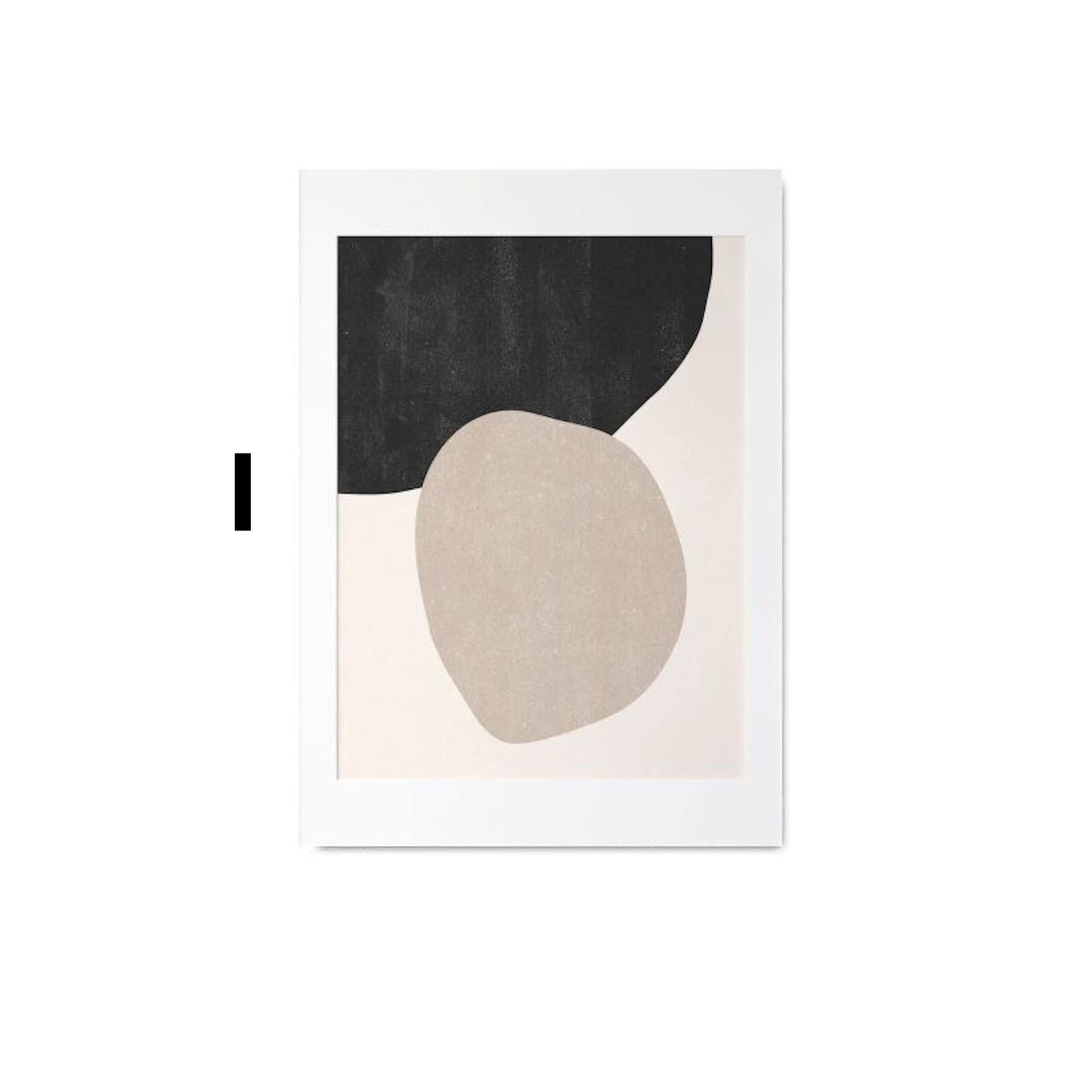 Poster Faces Lines and abstract shapes as a decorative print without a frame