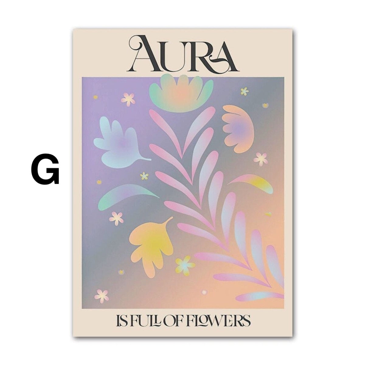 Poster Göttliche Kraft, Ausrichtung und Aura als Deko Print ohne Rahmen