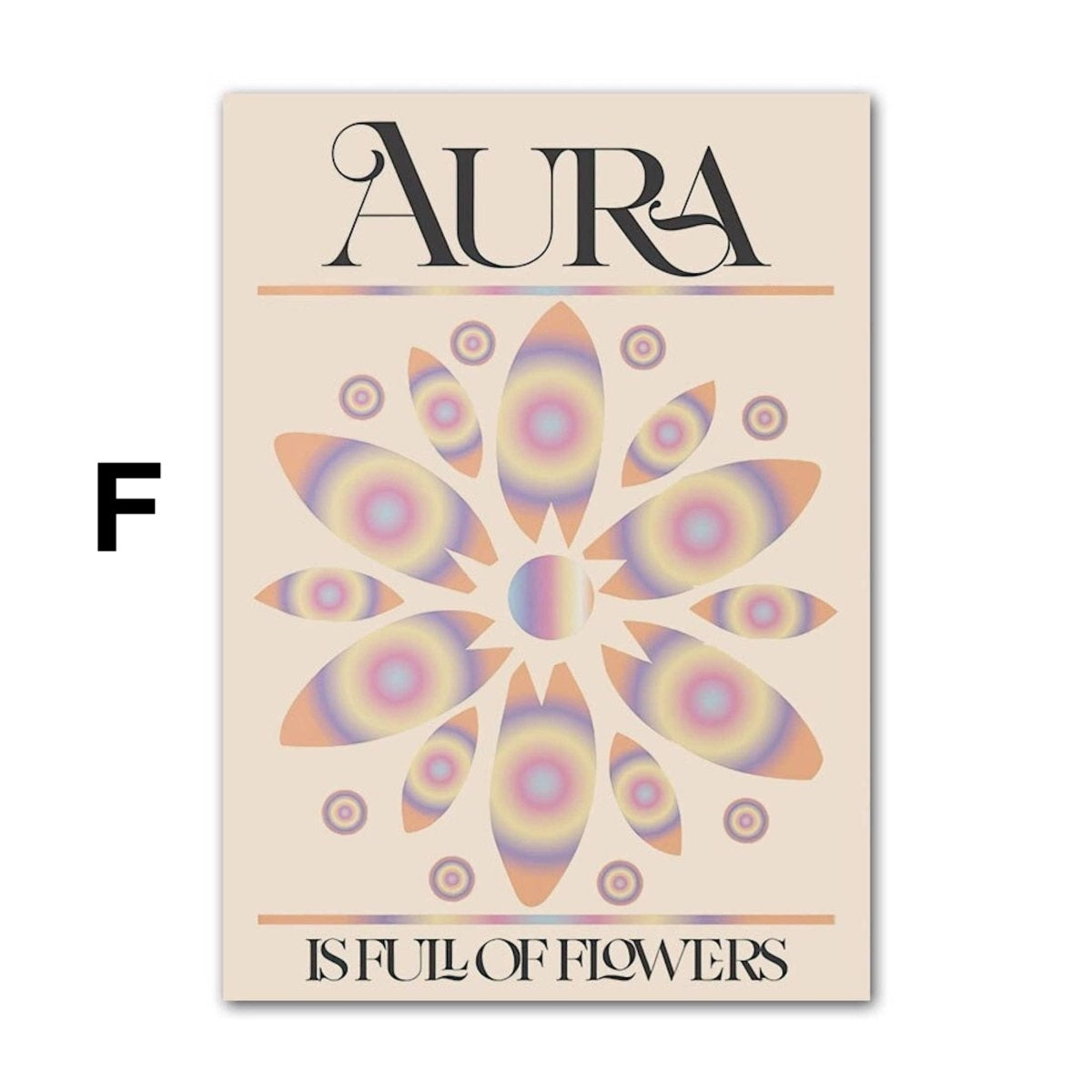 Poster Göttliche Kraft, Ausrichtung und Aura als Deko Print ohne Rahmen